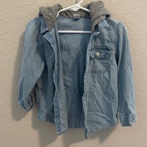 Old Navy Hooded Jean Shirt